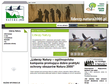 Tablet Screenshot of liderzy.natura2000.pl