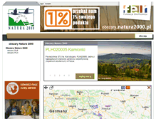 Tablet Screenshot of obszary.natura2000.pl