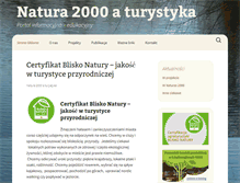 Tablet Screenshot of natura2000.org.pl